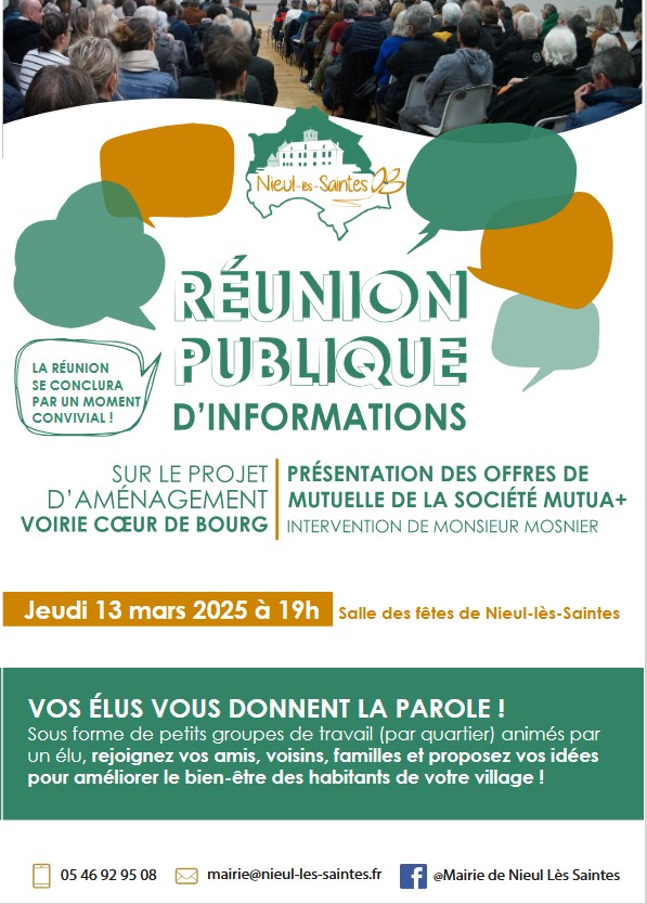 Nieul-lès-Saintes - Réunion publique